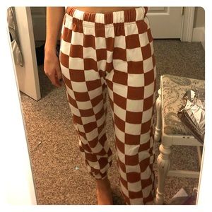 Checkered sweatpants